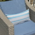 thumbnail image 4 of COSIEST 4-Piece Outdoor Conversation Set Gray Wicker Sectional Sofa Set, 4 of 6