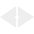 thumbnail image 4 of 12"W x 8"H x 1"ID x 4 1/4"C x 1"P Diamond Architectural Grade PVC Contemporary Ceiling Medallion, Two Piece, 4 of 11