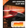 thumbnail image 2 of Car Heater, Portable Car Heaters for Vehicle, 3-in-1 Car Defroster Windshield Heater 12V 150W, 360° Rotating, Plug In Car Heater for Cigarette Lighter, 360° Rotatable Defogger for Vehicle,Car,RV,SUV, 2 of 9