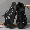 thumbnail image 4 of YOURDIARY Men's Closed Toe Hiking Sandals, Quick Drying Non-Slip Outdoor Water Beach Shoes for Men, Breathable Adjustable Summer Sandals for Camping Trekking, 4 of 8