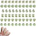 thumbnail image 1 of 60 piezas de diamantes de imitación verdes para uñas, gemas esmeralda para cristales de uñas, diamantes de imitación con parte posterior plana, diamantes de imitación para decoración de, 1 of 7