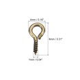 thumbnail image 2 of Uxcell 500 Pack Small Screw Eye Hooks Mini Eyelets Screws 4x8x1mm Bronze Tone, 2 of 5