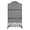 Black, variant on Outdoor Privacy Screen Wall Metal Fence Panels for Outside, Patio, Balcony 100*50*185cm
