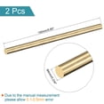 thumbnail image 2 of Uxcell 6mm Diameter 150mm Length Brass Solid Round Rod for DIY Craft 2 packs, 2 of 4