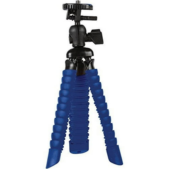 VIVITAR Small Rubberized Spider Tripod, Blue/Black (VIV-SP-7-BLU)