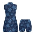 thumbnail image 4 of Yuyamidu Sea Turtle Print Golf Dress for Women Breathable Workout Athletic Dresses with Pockets Shorts Womens Sleeveless Tennis Golf Dress Size 2XL Elastic 2 Piece Sets, 4 of 7