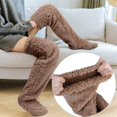 thumbnail image 1 of Over Knee High Fuzzy Long Socks Plush Socks Ben Brown, 1 of 4