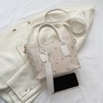 thumbnail image 3 of Bolso bandolera para mujer Bolso de hombro tejidos de paja Bolso vagabundos de playa casuales (Beige), 3 of 6