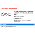 thumbnail image 2 of Oil Filter Housing Gasket - Compatible with 2008 - 2010 Mercedes-Benz S63 AMG 2009, 2 of 2