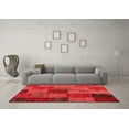 thumbnail image 3 of Ahgly Company Indoor Rectangle Patchwork Red Transitional Area Rugs, 6' x 9', 3 of 4