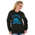 thumbnail image 4 of Leftovers are for Quitters Turkey Day Unisex Plus Fleece Graphic Sweatshirt Brisco Brands 5X, 4 of 5
