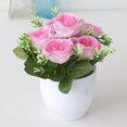 thumbnail image 4 of TIELUTT Rose pour la Maison Réaliste pour Fleurs de Mariage Fleurs Extérieures Décorations de Mariage pour Tables de Réception Centres de Table Centres de Table pour Tables Fleurs de la Saint-Valentin, 4 of 5