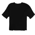 thumbnail image 2 of Project Social T Womens Double Stitch V-Neck Basic T-Shirt, Black, Small, 2 of 2