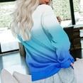 thumbnail image 4 of Dyegold Womens Casual Long Sleeve Sweatshirt Crew Neck Cute Gradient Pullover Tops Oversized Sweater Shirt Fall Fashion 2023, 4 of 5