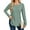 GREEN, variant on Womens Long Sleeve Tops Fall Waffle Knit Crew Neck Shirts Casual Loose Fit Side Slit Pullover Ladies Tunic Tops S