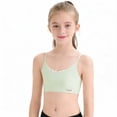 thumbnail image 4 of hengsof Teen Girls Light Support Bralette for 11-15 Years, Comfortable Breathable Stretch Camisole, Youth Training Soft Cup Undergarment, 4 of 5