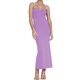 thumbnail image 1 of VISgogo Vestido Delgado para Mujer Color Sólido Cruzado Hombro Diseño Punto Versátil Elegante Vestido de Cóctel VISgogo moda, 1 of 9