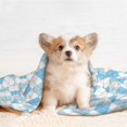 thumbnail image 4 of Yiaed Blue and White Squares Print Dog Blankets-Cat Blanket Washable for Couch Protection,Puppy Blanket, Soft Plush Reversible Throw Furniture Protector-Medium, 4 of 8