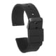 thumbnail image 1 of Correa de reloj de silicona Uxcell con liberación rápida, correa de goma suave negra/negra de 22 mm, 1 of 7