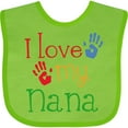 thumbnail image 3 of Inktastic I Love My Nana Boys or Girls Baby Bib, 3 of 4