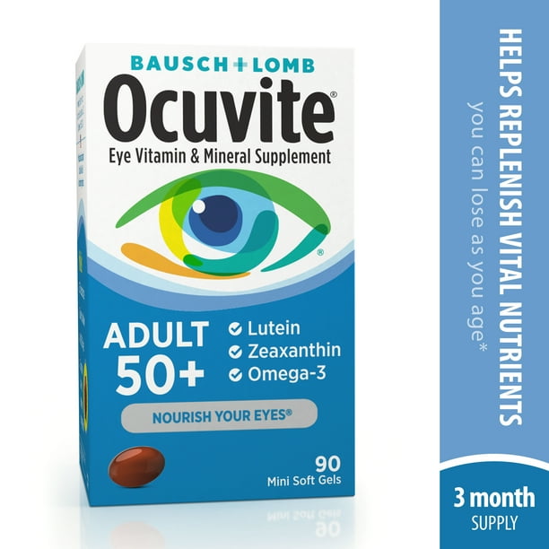 Ocuvite® Adult 50 + Vitamin & Mineral Supplement 90 ct Soft Gels