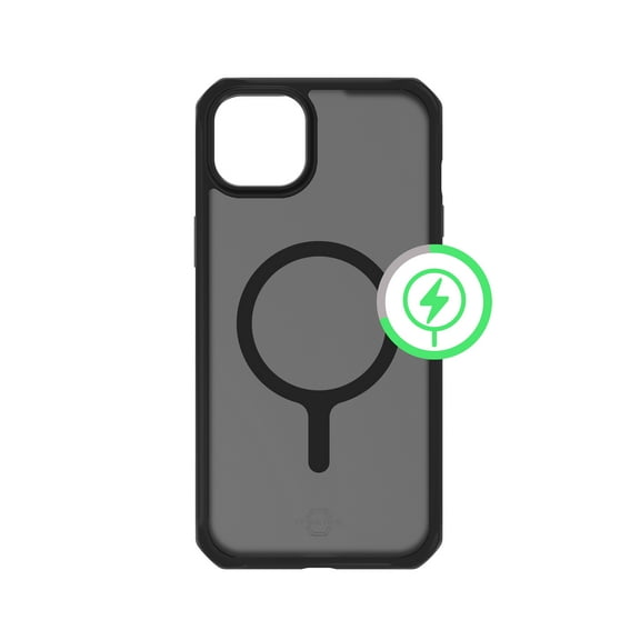 ITSKINS Hybrid_R Frost MagSafe Case for Apple iPhone 15 / iPhone 14 / iPhone 13 Black