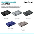 thumbnail image 2 of Kraus KDM-05DG Self-Draining Silicone Soap Dish / Sponge Holder - Grey, 2 of 7