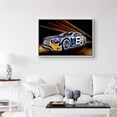 thumbnail image 2 of IDEA4WALL Framed Canvas Art Wall Decor Purple Sporty Bentley Continental GT3 with Neon Orange Lights Transportation Cars Illustrations Pop Art Modern for Dorm Home Office - 16"x24", 2 of 4