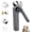 Gray, variant on Oazouf 2-in-1 Electric Dog Cat Nail Clippers and Grinder with LED Light, 3-Speed, Rechargeable Quiet Safe Pet Nail Trimmer Grooming Tool for Dogs Cats Rabbits Pets, White