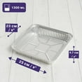 thumbnail image 3 of MATANA 9x9 Square Aluminium Foil Pans with Lids (25 Packs) Disposable Baking Pans, Aluminum Trays, Foil Containers for Baking, Roasting & Serving, 3 of 7