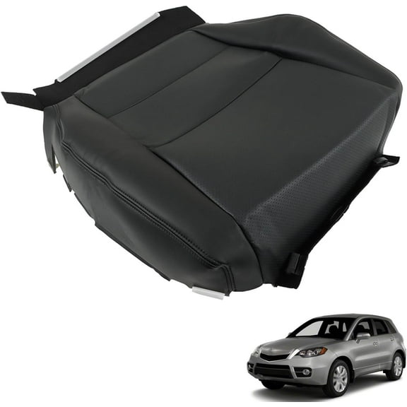 LABLT Seat Cover Passenger Bottom Black Leather Replacement for 2007-2012 Acura