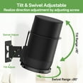 thumbnail image 3 of Tilt & Swivel Adjustable Speaker Mount for Sonos Move 2 and Sonos Move Wall Mount, Heavy Duty Speaker Wall Mount Shelf for Sonos Move Mount Bracket, Black, 3 of 7