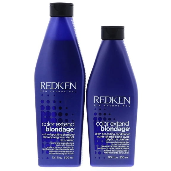 Redken Shampoo Color Extend Blondage Shampoo 10.1oz/ 300ml and Conditoner 8.5oz Set