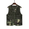 thumbnail image 5 of hopeusnice Men's Summer Mesh Vest Photographer Waistcoat Multi Pockets Sleeveless Jacket Travel Fishing Vest Coat Black L, 5 of 9