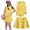 Yellow, variant on Summer Outfits for Children Girls Size 7 Cute Preppy Two Piece Outfits Activewear Casual Tank Topss Top and Skirts Clothing Sets Pink 3-4 Years