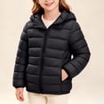 thumbnail image 6 of Samdudou Girls Lightweight Puffer Jacket Quilted Winter Coat Thick Warm Hooded Outerwear Long Sleeve Full Zip Jackets with Pockets for School, Outdoor & Camping Size 5-13 Years, 6 of 9