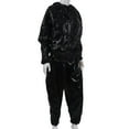 thumbnail image 3 of 2 Pcs Heavy Duty Fitness Weight Loss Sweat Sauna Suit Exercise Gym Anti-Rip Black, XXXL & 4XL, 3 of 10