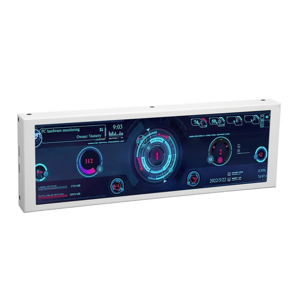 PC Temp Monitor, PC Temperature Display Screen Multifunction For Home