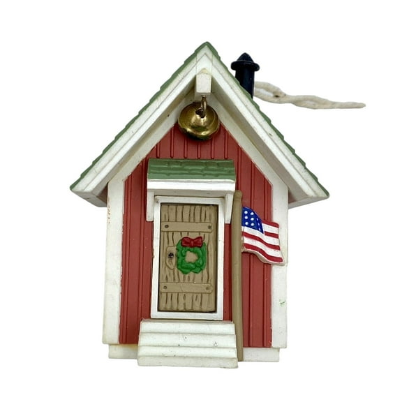 1985 Little Red Schoolhouse (Buildings & Houses) Hallmark Keepsake Christmas Tree Ornaments QLX711-2