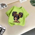 thumbnail image 5 of Ensemble de Pyjama 3 T-Shirts pour Filles Shorts Enfants Filles Mignon Mode Imprimé Col Rond Manches Courtes Tee-Shirt Décontracté d'Été, 5 of 5