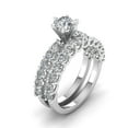 thumbnail image 3 of Certified 3.00ctw Diamond Solitaire Engagement Ring Bridal Set in 14k White Gold (G-H, I1), 3 of 5