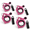 Pink-4 Pack, variant on Pink 4 Pack Portable Heavy-Duty Zip Tie Holder Cable Organizer for Electrician Work