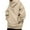 Khaki_002, variant on Domuza Men's Hoodie Pullover Cowl Neck Fleece Solid Color Heavyweight Hooded Sweatshirt Fall Winter Thermal Stylish Relaxed Fit Pullover with Pocket Blue L