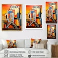 thumbnail image 4 of Designart "Dawn At The De Stijl Theater II" Theatres Canvas Wall Art, 4 of 7