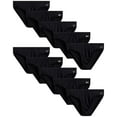 thumbnail image 1 of Reebok Men's Underwear - Low-Rise Quick Dry Performance Briefs (10 Pack), Size Large, All Black, 1 of 6