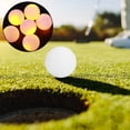 thumbnail image 1 of Luminous Golf Ball, 6PCS Glow Dark Golf Ball Synthetic Rubber LED Luminous Golf Ball Bright Attractive Night Practice Golf Ball for Night Daytime Training, 1 of 7
