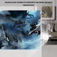 thumbnail image 2 of Projector Screen, Projector Curtain, Lightweight 60-120 Inchs Multi-sizes Synthetic Polyester Fabric For Outdoor Camping Movie, 2 of 8