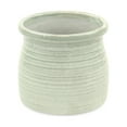 thumbnail image 2 of Contemporary Home Living 5" Green Curved Linear Ceramic Round Planter, 2 of 3