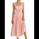 thumbnail image 1 of Vestido Midi de Verano con Tirantes Finos, Botones y Lazo Frontal para Mujer, Estampado Floral Rosa L, 1 of 10