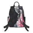 thumbnail image 2 of Balery Pink White Ocean Waves Lightweight Backpack for Men and Women - Durable and Water-Resistant, Ideal for School, Work, Travel, and Everyday Use, 2 of 9